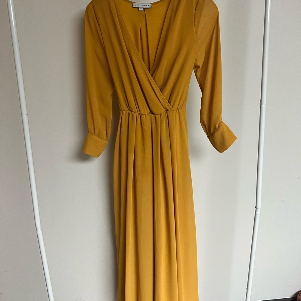 Baltic Born Mustard Long Sleeve Dress